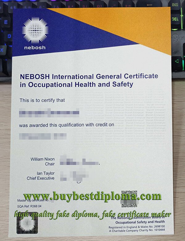 NEBOSH IGC certificate, new NEBOSH certificate, NEBOSH General Certificate,
