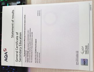 AQA GCSE Certificate, GCSE statement certificate, fake AQA certificate,