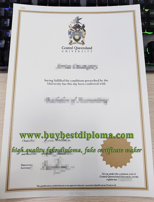 fake Central Queensland University diploma, fake CQU diploma, CQU degree,