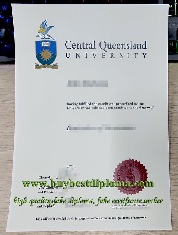 Central Queensland University diploma, CQU diploma, fake Central Queensland University degree,
