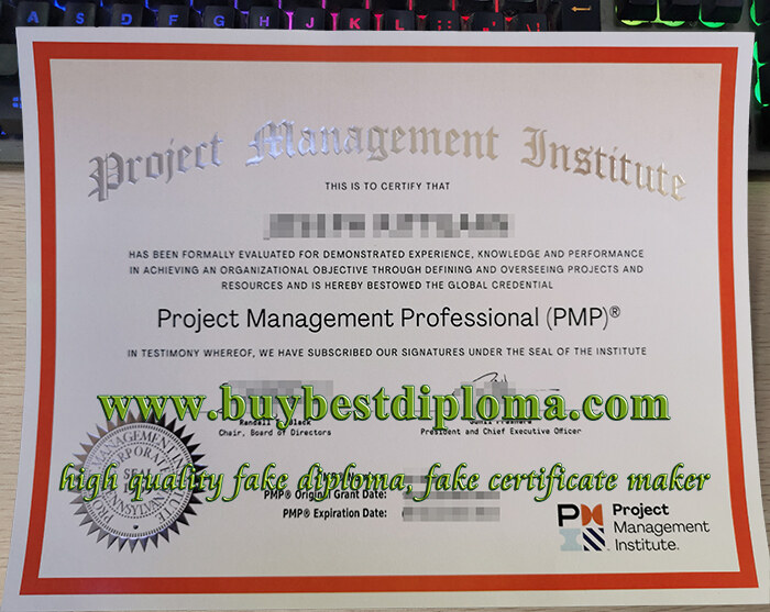 fake PMP certificate, new look PMP certificate, 