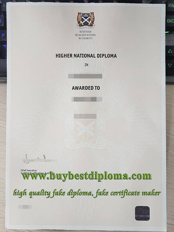 SQA HND certificate, HND certificate, SQA diploma, SQA certificate,