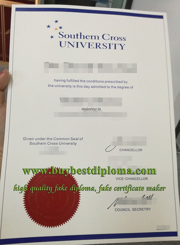 Southern Cross University diploma, Southern Cross University degree, fake SCU diploma,