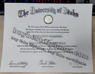 University Of Idaho Diploma, University Of Idaho degree certificate, fake university diploma,