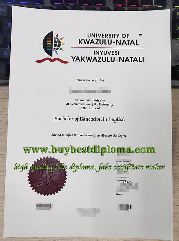 fake University of KwaZulu-Natal diploma, University of KwaZulu-Natal degree, fake degree in education,