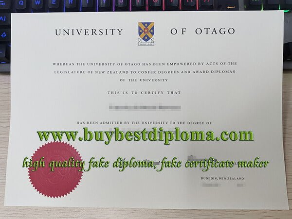 University of Otago degree, University of Otago diploma, fake New Zealand diploma,