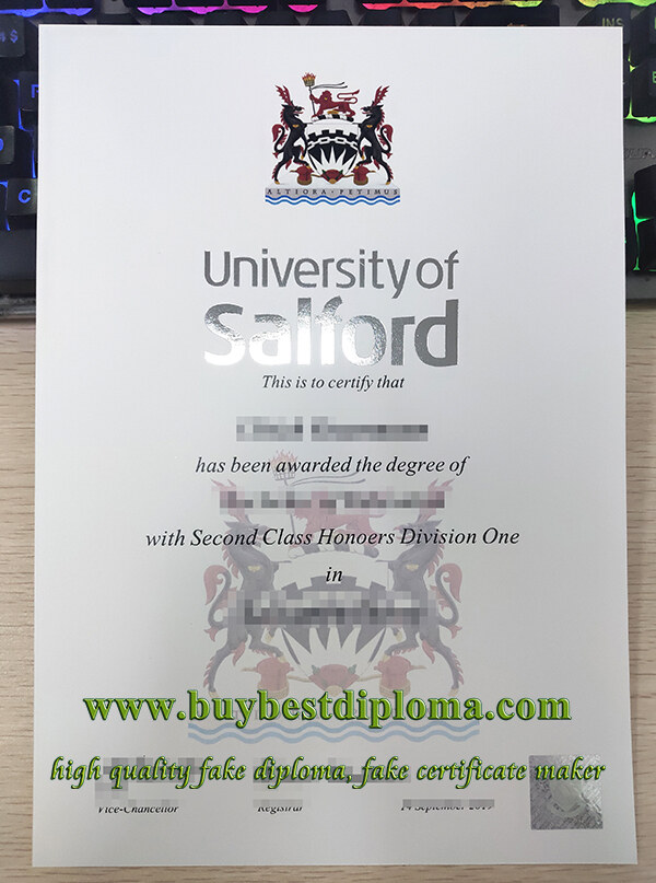University of Salford degree, University of Salford diploma, University of Salford transcript,