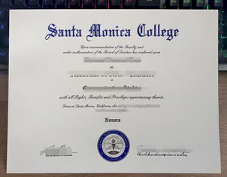 Santa Monica College diploma, Santa Monica College degree, Santa Monica College certificate,