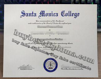 Santa Monica College diploma, Santa Monica College degree, Santa Monica College certificate,