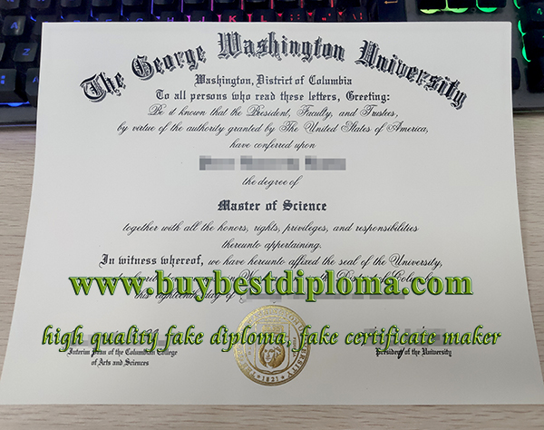 fake George Washington University diploma, phony GWU diploma, George Washington University degree,