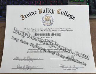 Irvine Valley College diploma, Irvine Valley College degree, false IVC diploma,