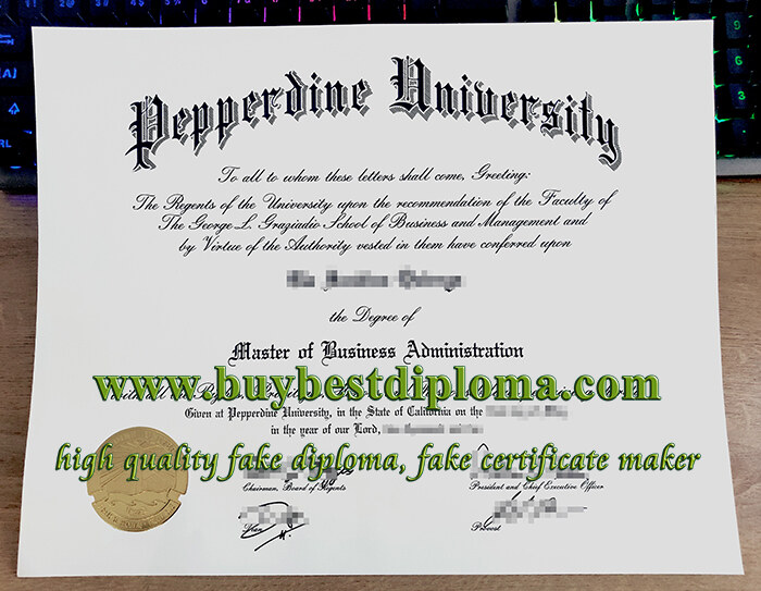 Pepperdine University diploma, Pepperdine University degree, fake MBA degree,