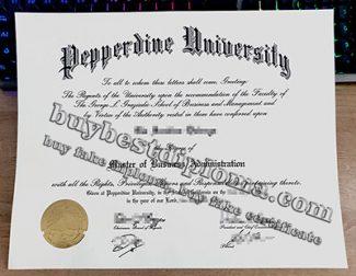 Pepperdine University diploma, Pepperdine University degree, fake MBA degree,