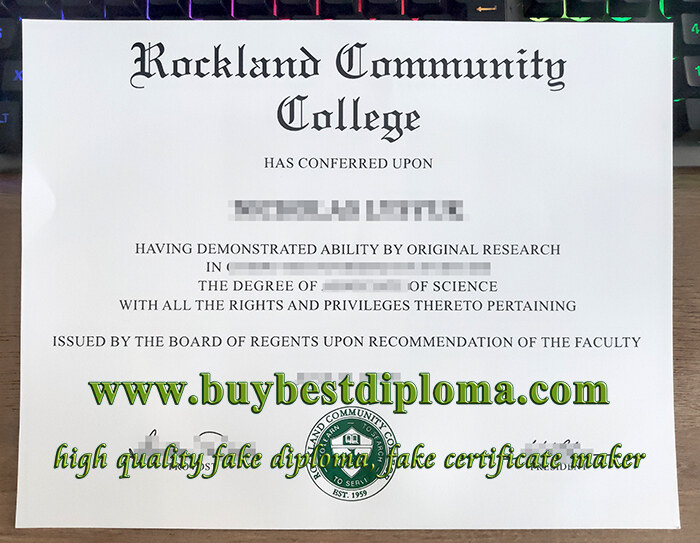 Rockland Community College diploma, Rockland Community College degree,