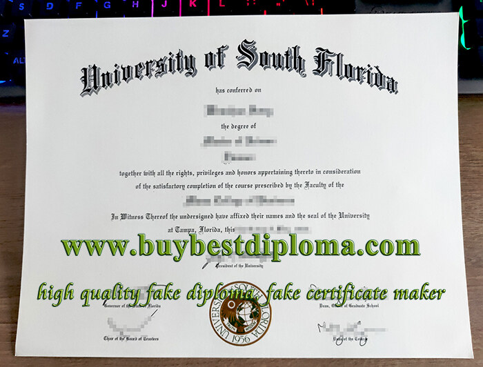 University of South Florida diploma, University of South Florida degree, fake USF diploma,