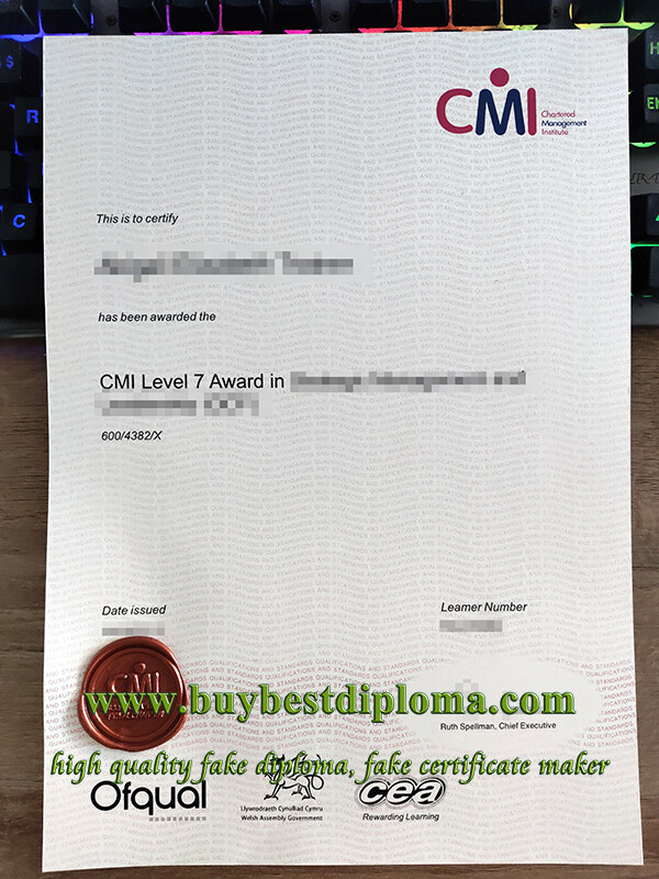 CMI diploma, CMI certificate, fake management diploma,