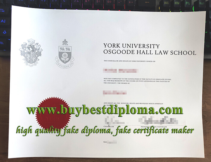 Osgoode Hall Law School diploma, fake Law diploma, fake York University diploma,