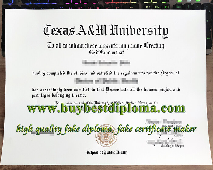 Texas A&M University diploma, Texas A&M University degree, Texas A&M University certificate,