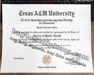 Texas A&M University diploma, Texas A&M University degree, Texas A&M University certificate,