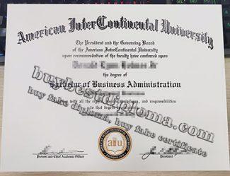 American InterContinental University diploma, fake AIU diploma, fake AIU degree,