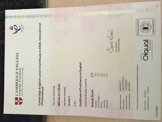 Cambridge CPE certificate, Cambridge C2 Proficiency certificate, Cambridge ESOL certificate,