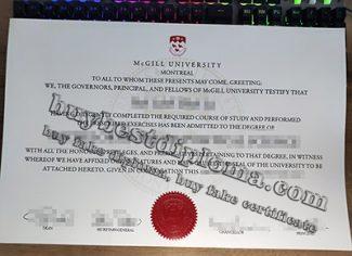 McGILL University diploma, McGILL University degree, McGILL University certificate,