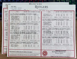 Rutgers University transcript, Rutgers University diploma, fake transcript,