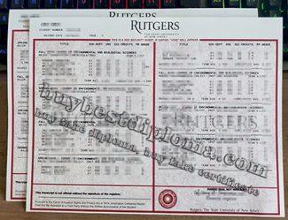 Rutgers University transcript, Rutgers University diploma, fake transcript,