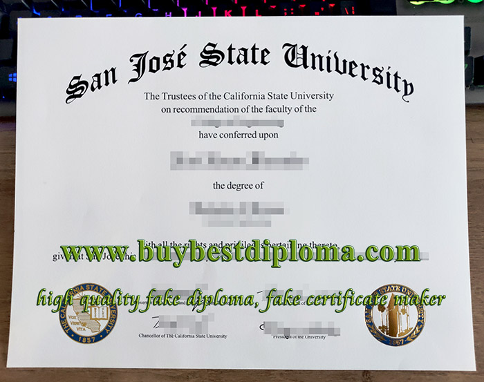San José State University diploma, fake SJSU diploma, fake San José State University degree,