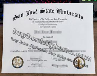 San José State University diploma, fake SJSU diploma, fake San José State University degree,