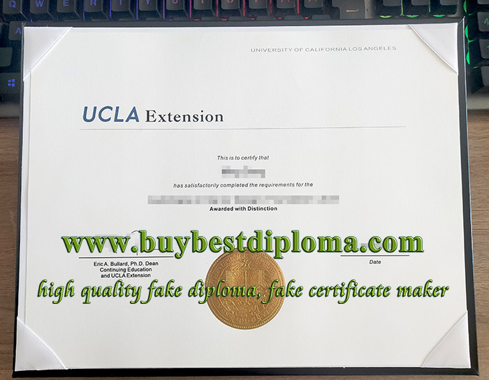 UCLA Extension certificate, UCLA Extension diploma, fake UCLA diploma,