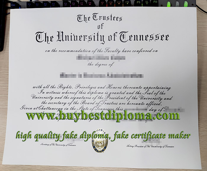 University of Tennessee diploma, University of Tennessee degree,