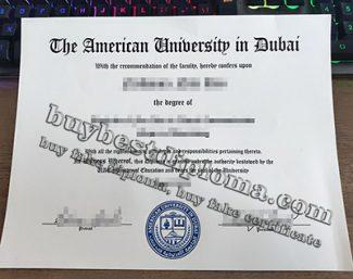 American University in Dubai diploma, American University in Dubai degree, fake AUD diploma,