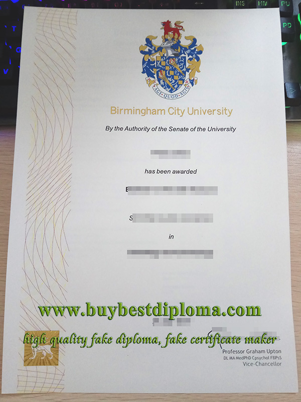 Birmingham City University diploma, fake BCU degree, fake BCU diploma,