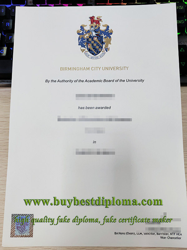 Birmingham City University degree, Birmingham City University diploma, fake BCU degree,