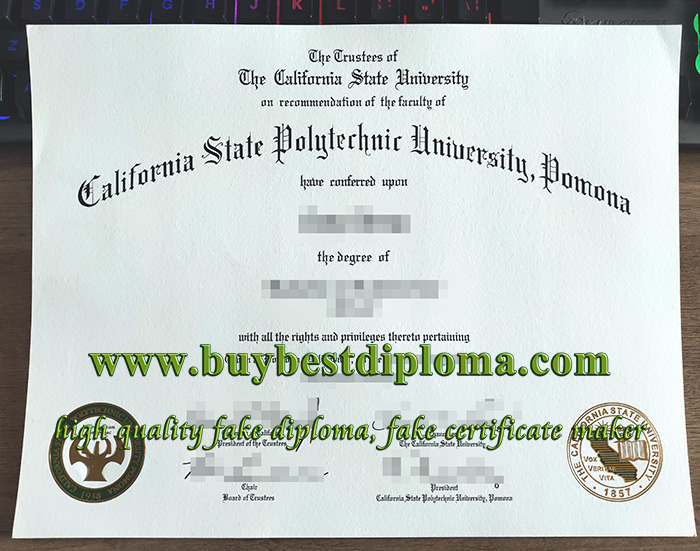 Cal Poly Pomona diploma, fake CSPU diploma, California State Polytechnic University diploma,