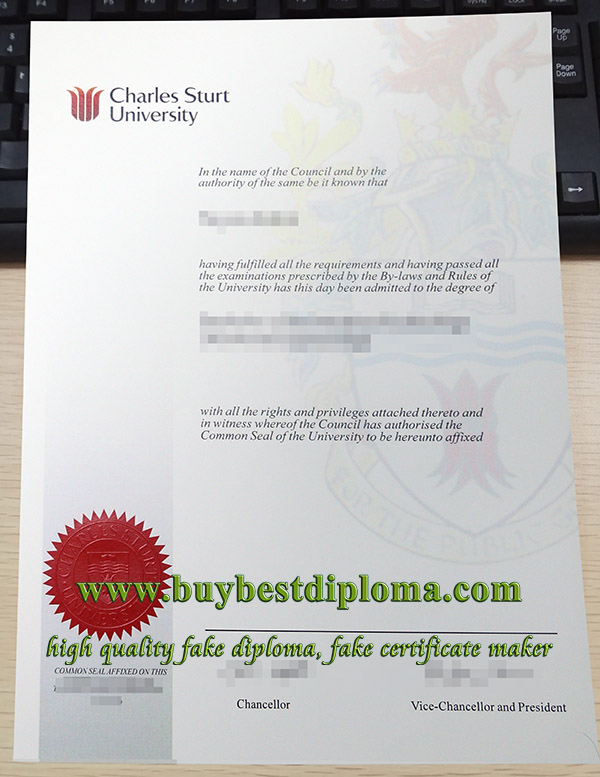 Charles Sturt University degree, Charles Sturt University diploma, fake CSU degree,