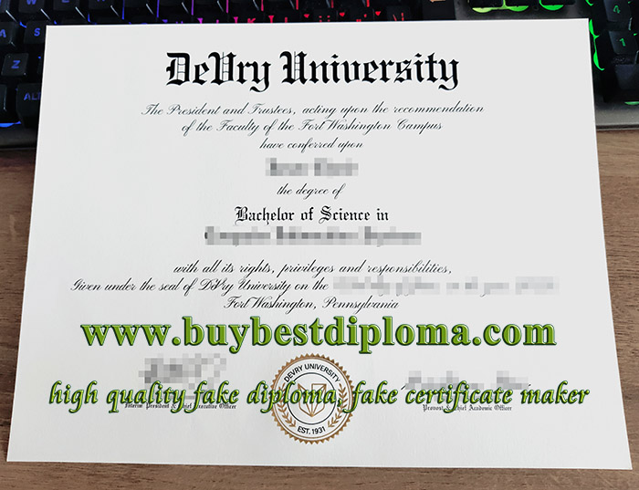 fake DeVry University diploma, fake DeVry University degree,