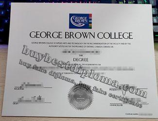 George Brown College diploma, George Brown College degree, fake GBC diploma,