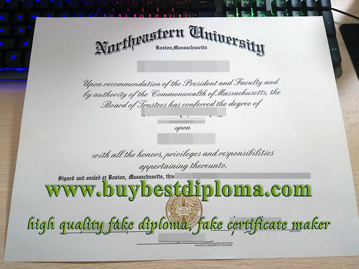 Northeastern University diploma, Northeastern University degree, fake NU diploma,