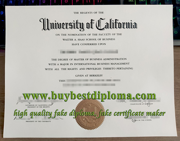 UC Berkeley diploma, UC Berkeley degree, University of California diploma,