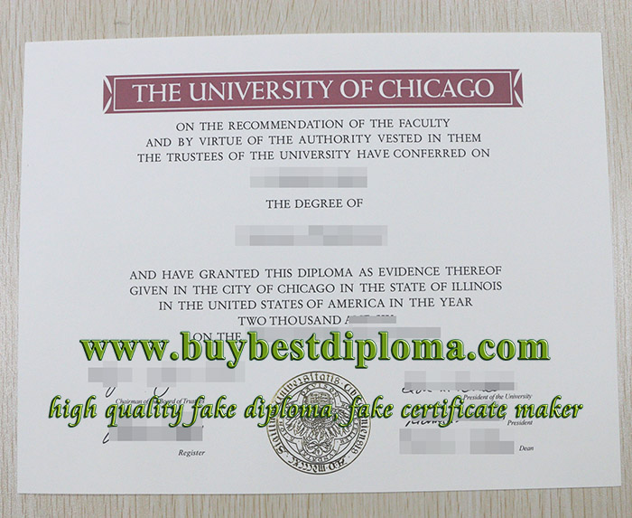 University of Chicago diploma, University of Chicago degree, fake Uchicago diploma,