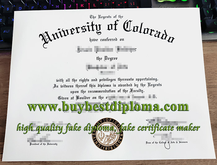 University of Colorado diploma, University of Colorado degree, fake CU diploma,