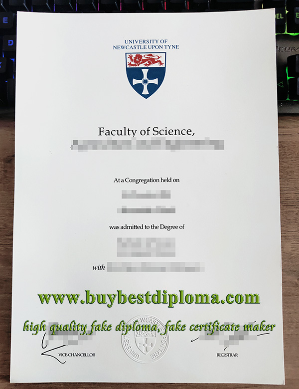 University of Newcastle degree, University of Newcastle Upon Tyne certificate,
