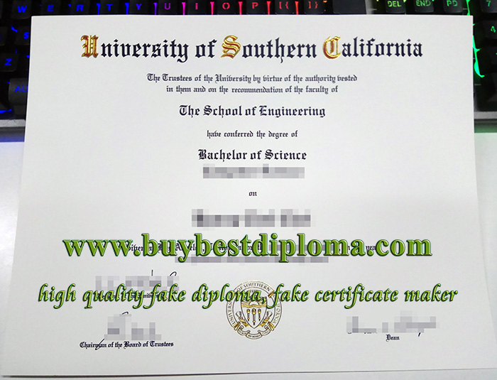 fake USC diploma, University of Southern California diploma, fake USC degree,
