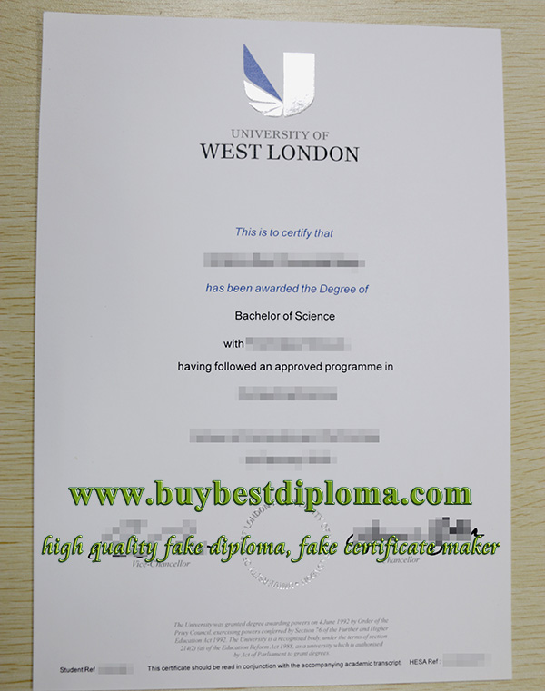 University Of West London degree, University Of West London diploma, fake UWL degree,