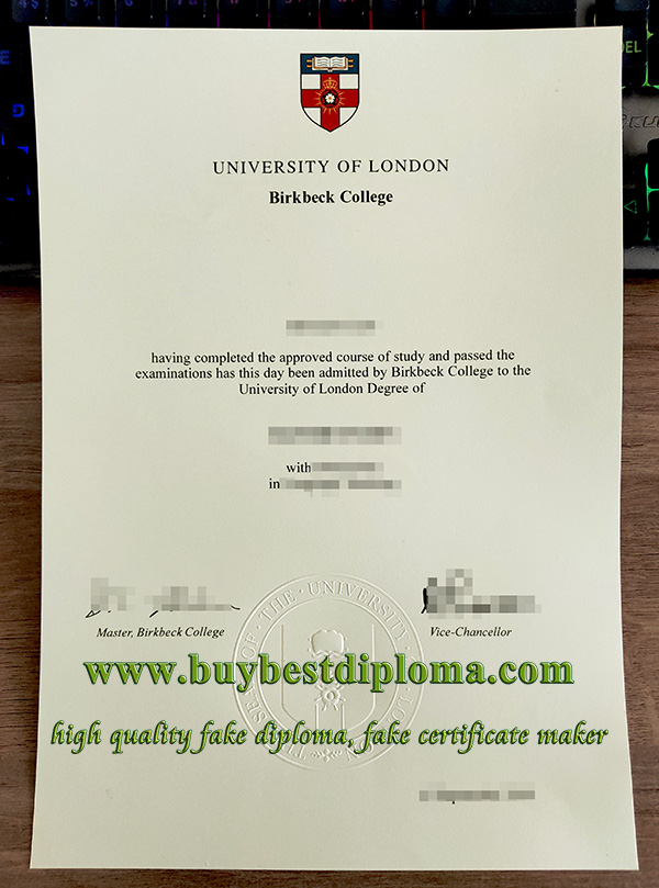 Birkbeck University of London degree, fake Birkbeck College degree, fake University of London diploma,