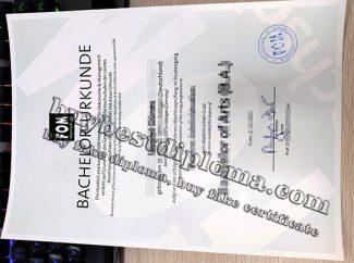 FOM Hochschule diploma, FOM Hochschule urkunde, FOM University diploma,