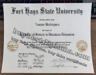 Fort Hays State University diploma, fake FHSU diploma, Fort Hays State University degree certificate,