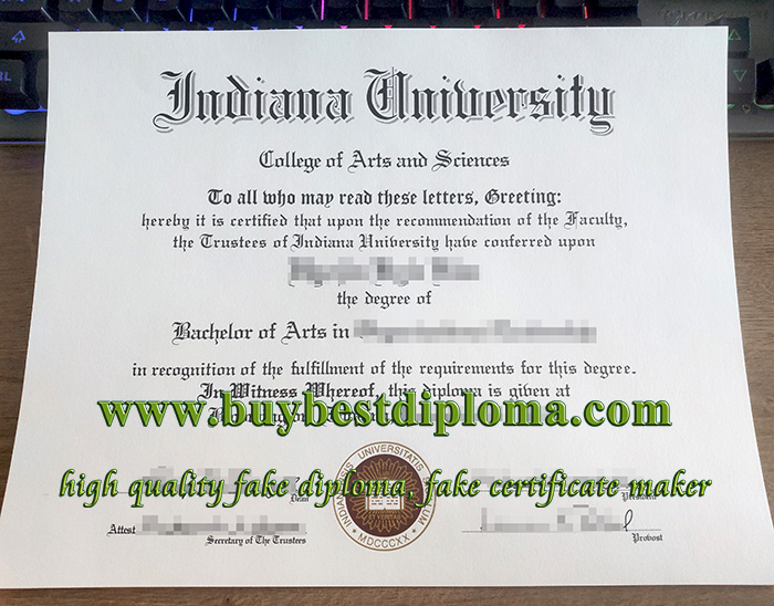 Indiana University diploma, Indiana University certificate, fake Indiana University degree,